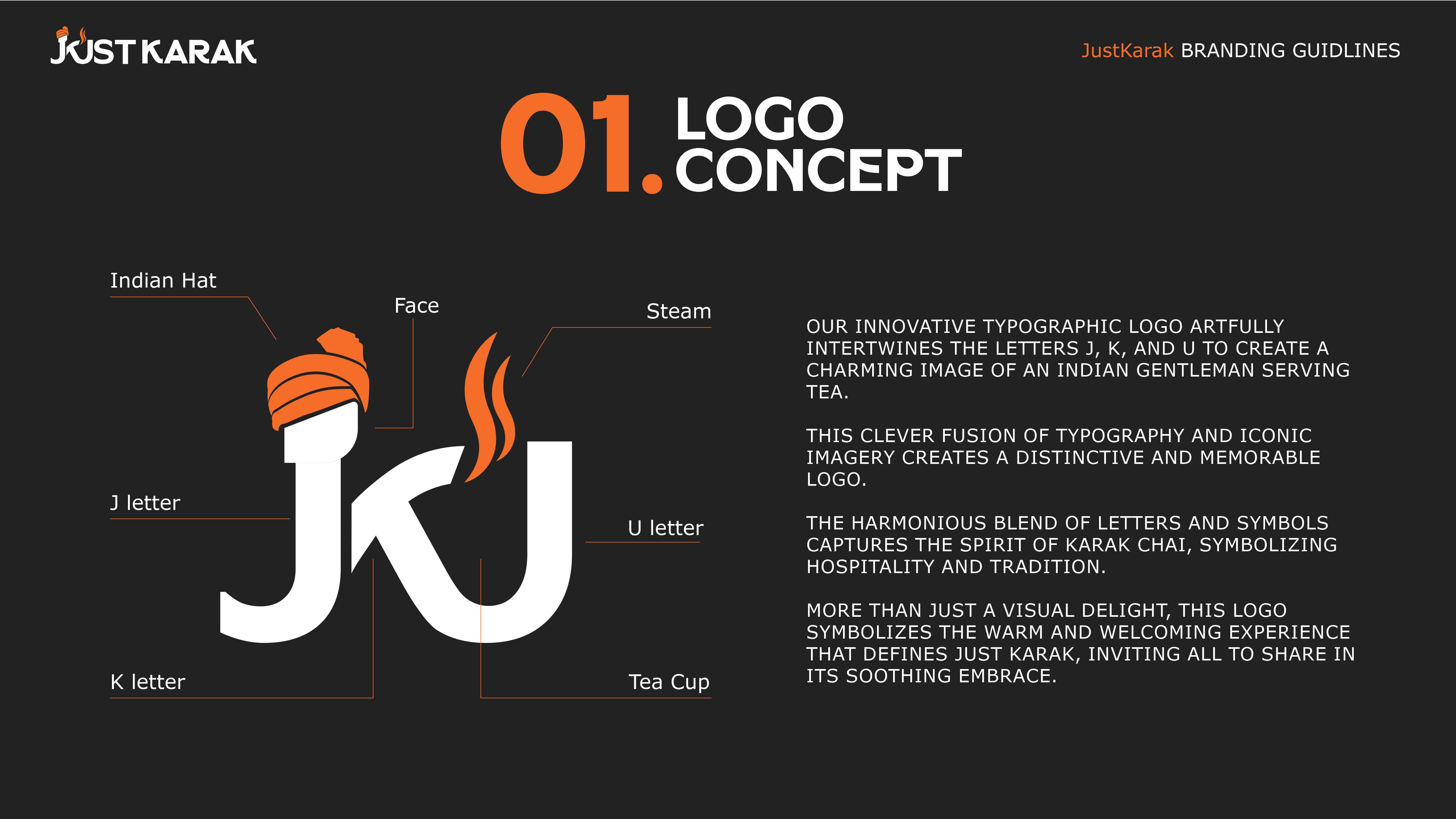 Just Karak Cafe Branding Identity