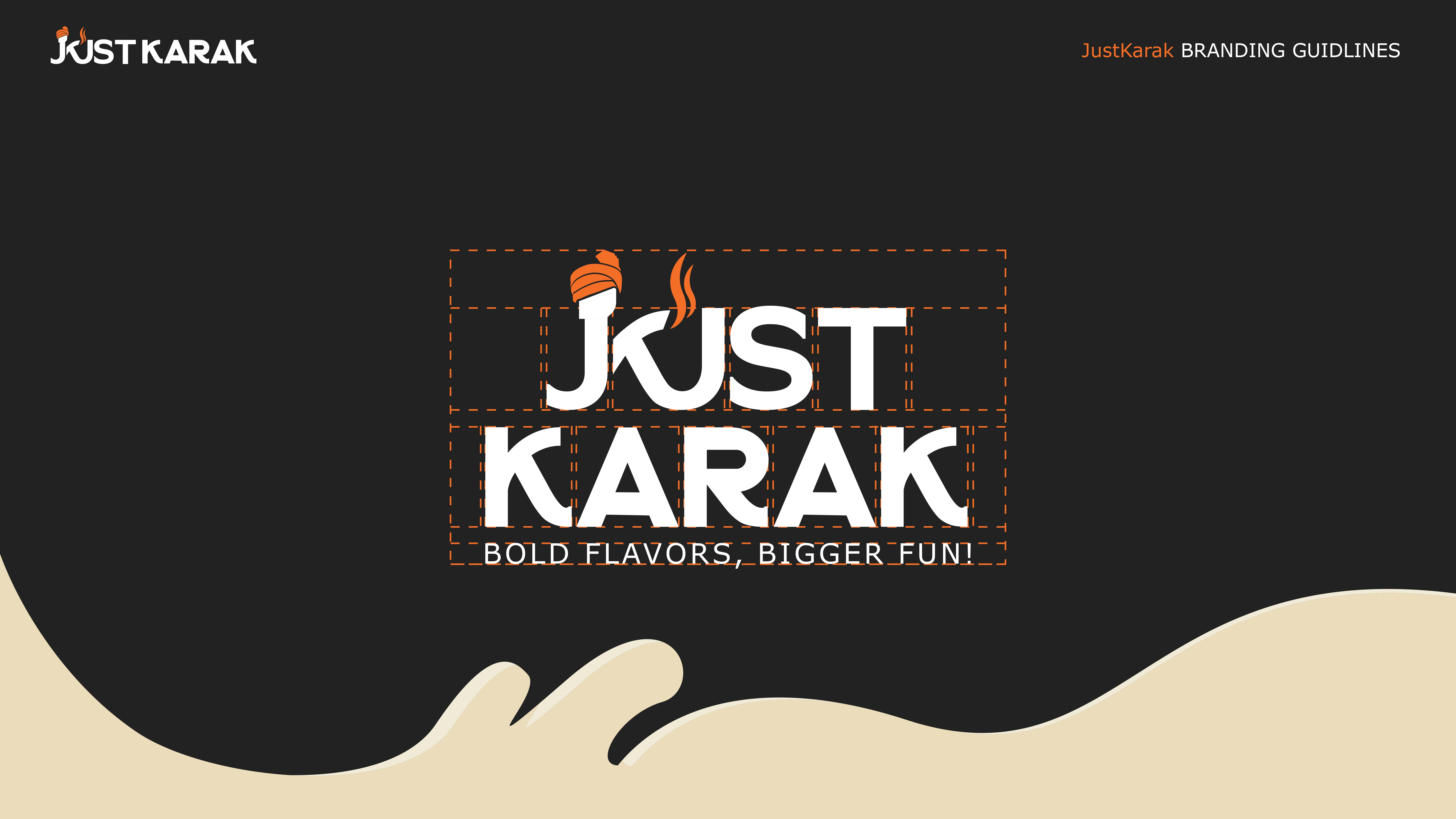 Just Karak Cafe Branding Identity