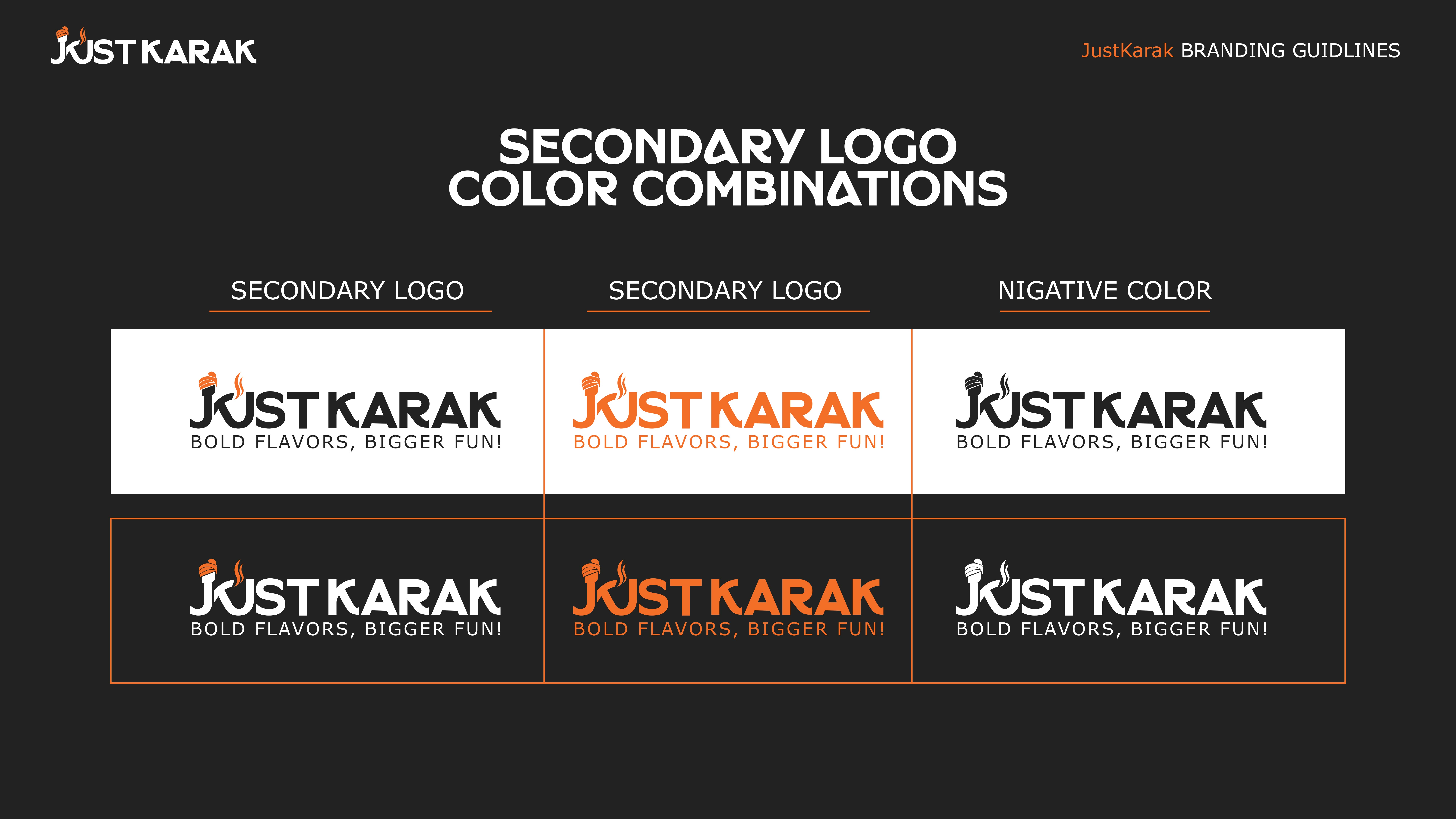 Just Karak Cafe Branding Identity