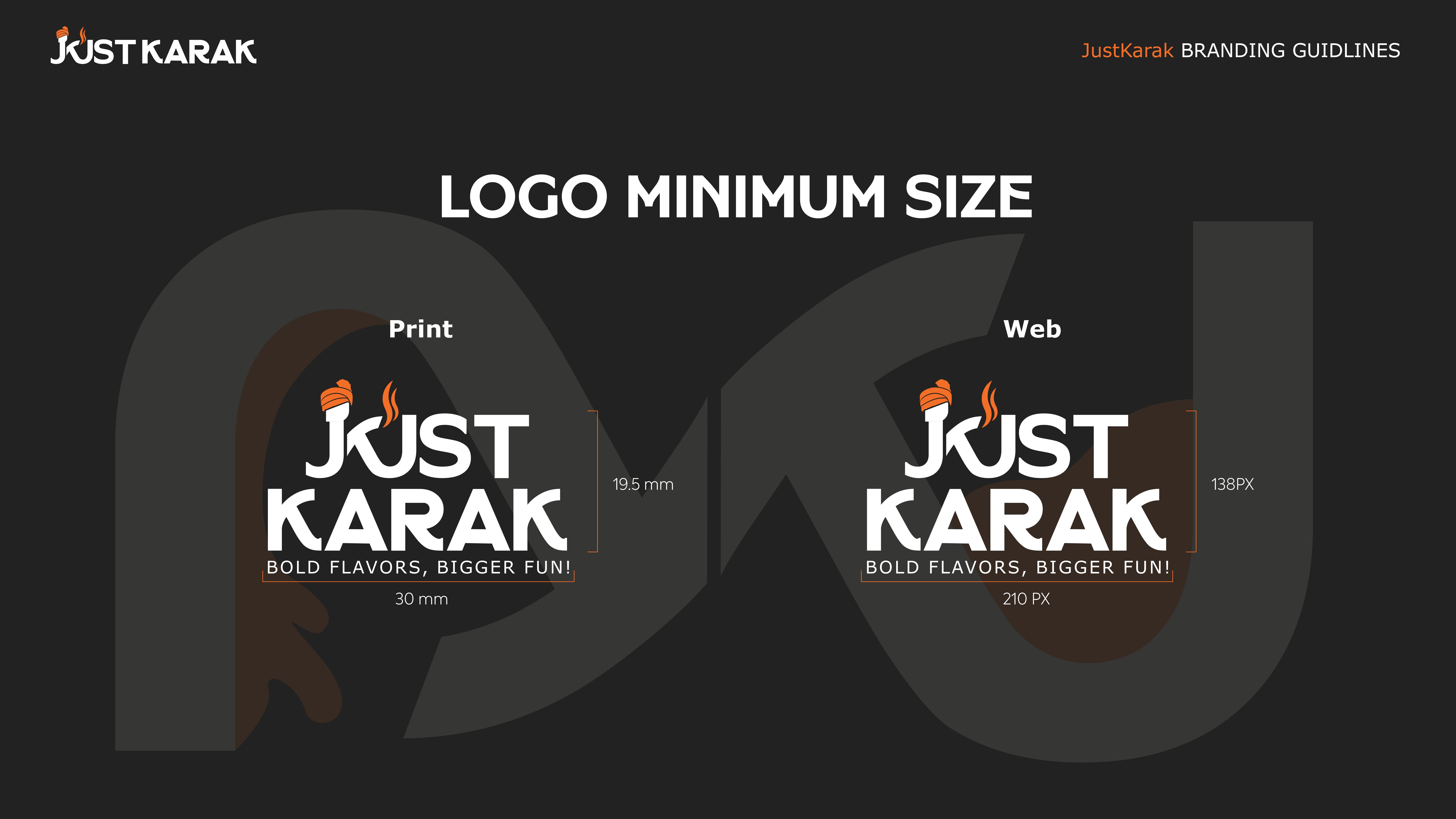 Just Karak Cafe Branding Identity