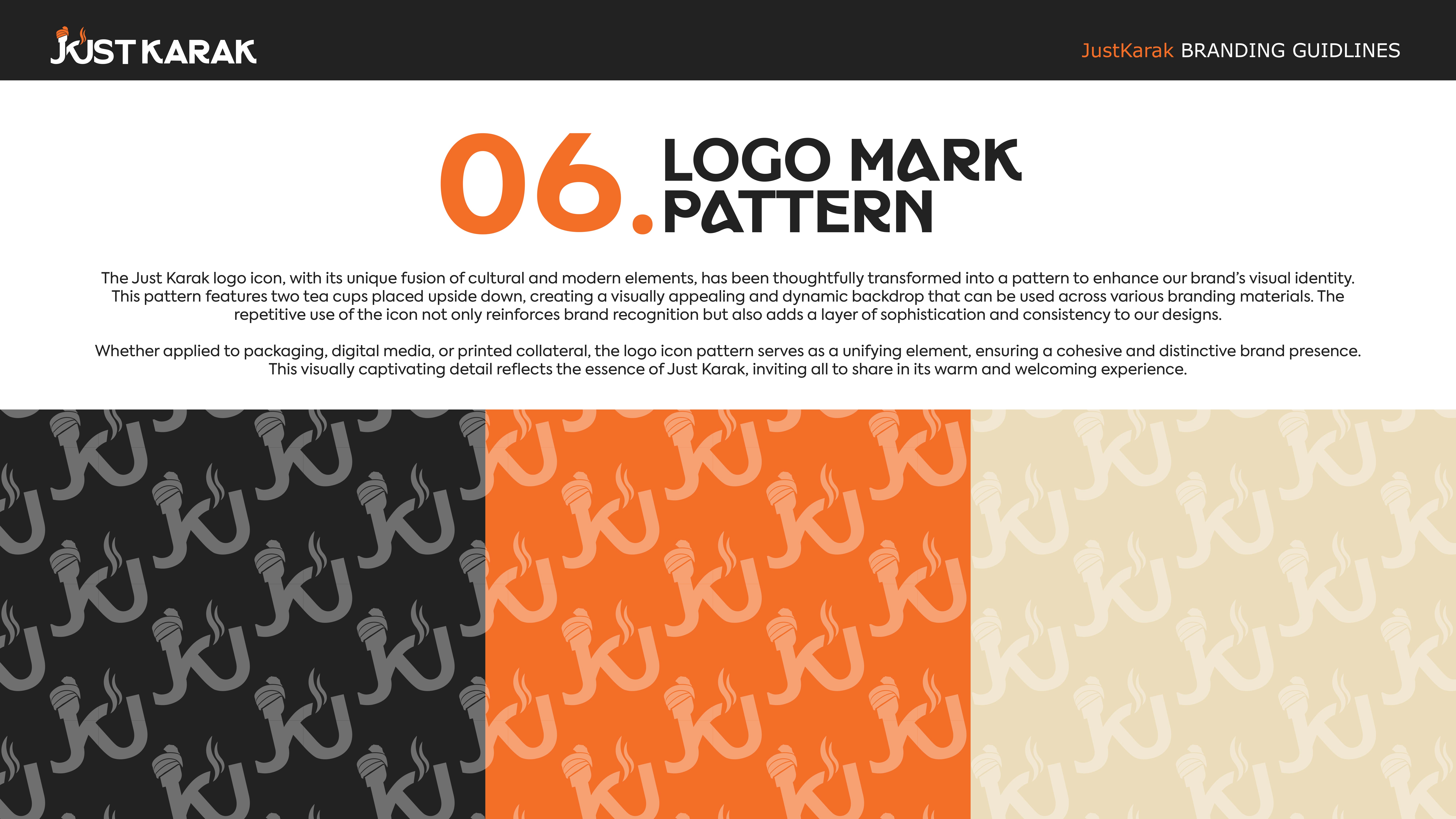 Just Karak Cafe Branding Identity