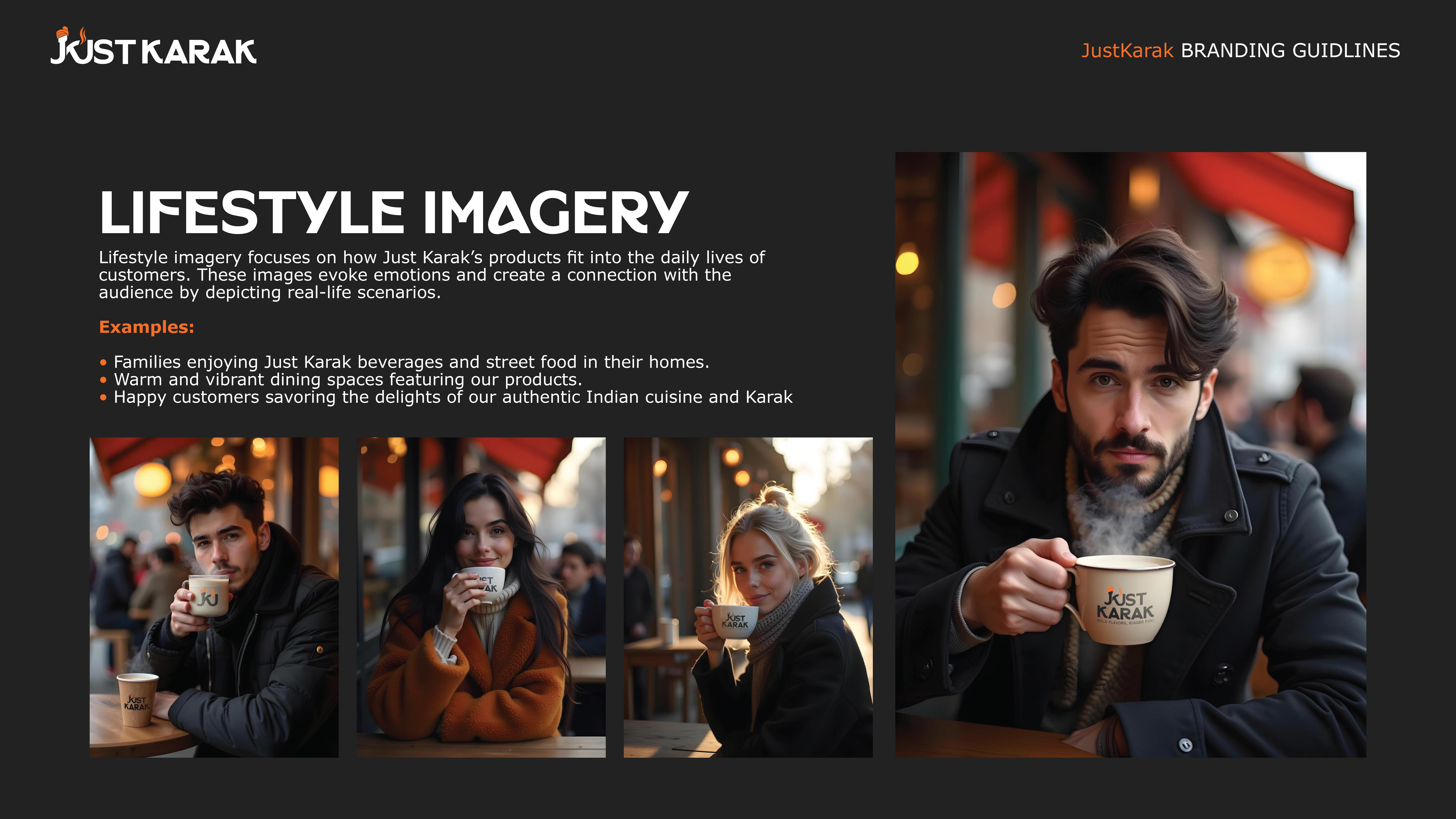 Just Karak Cafe Branding Identity