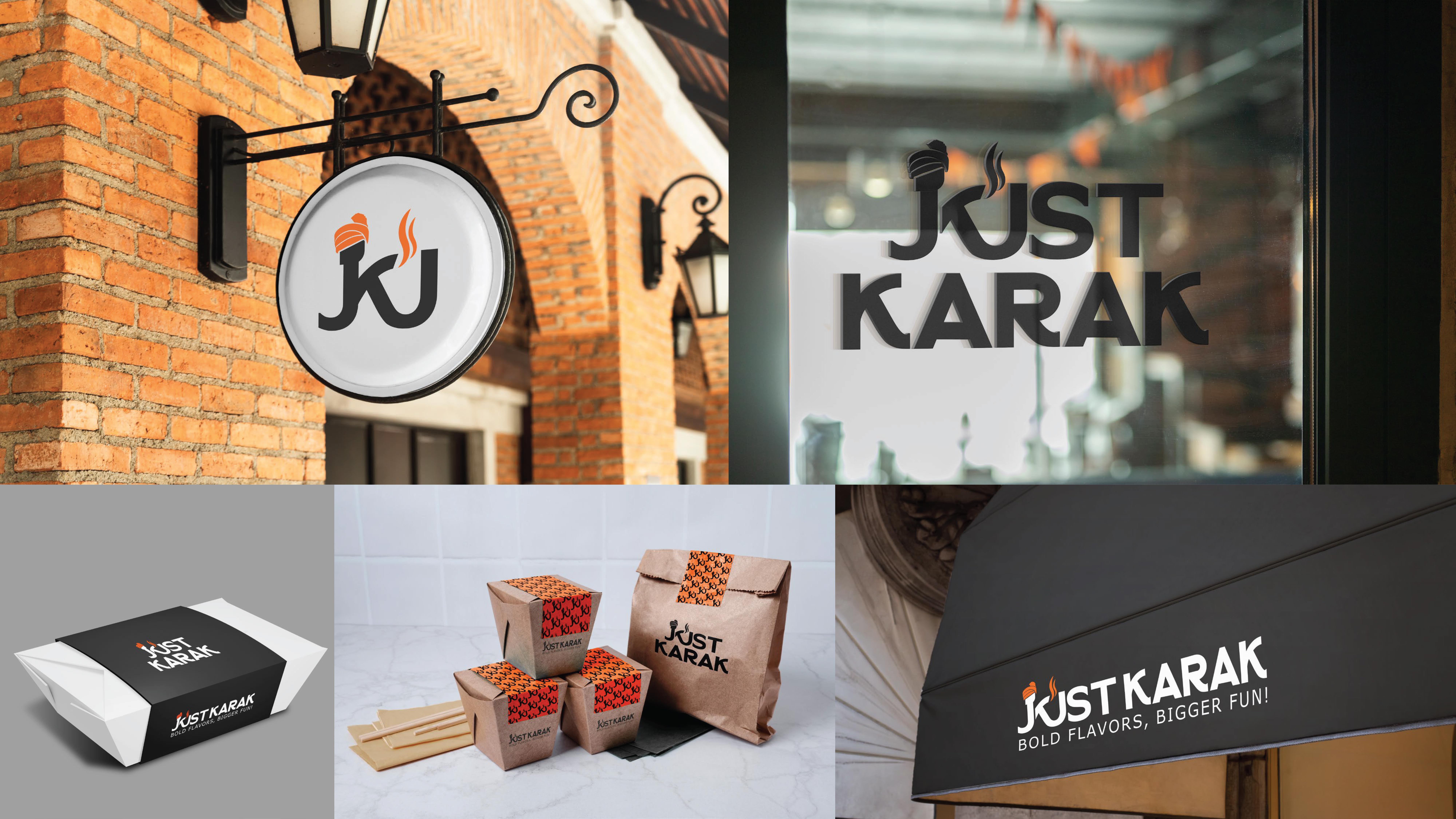 Just Karak Cafe Branding Identity