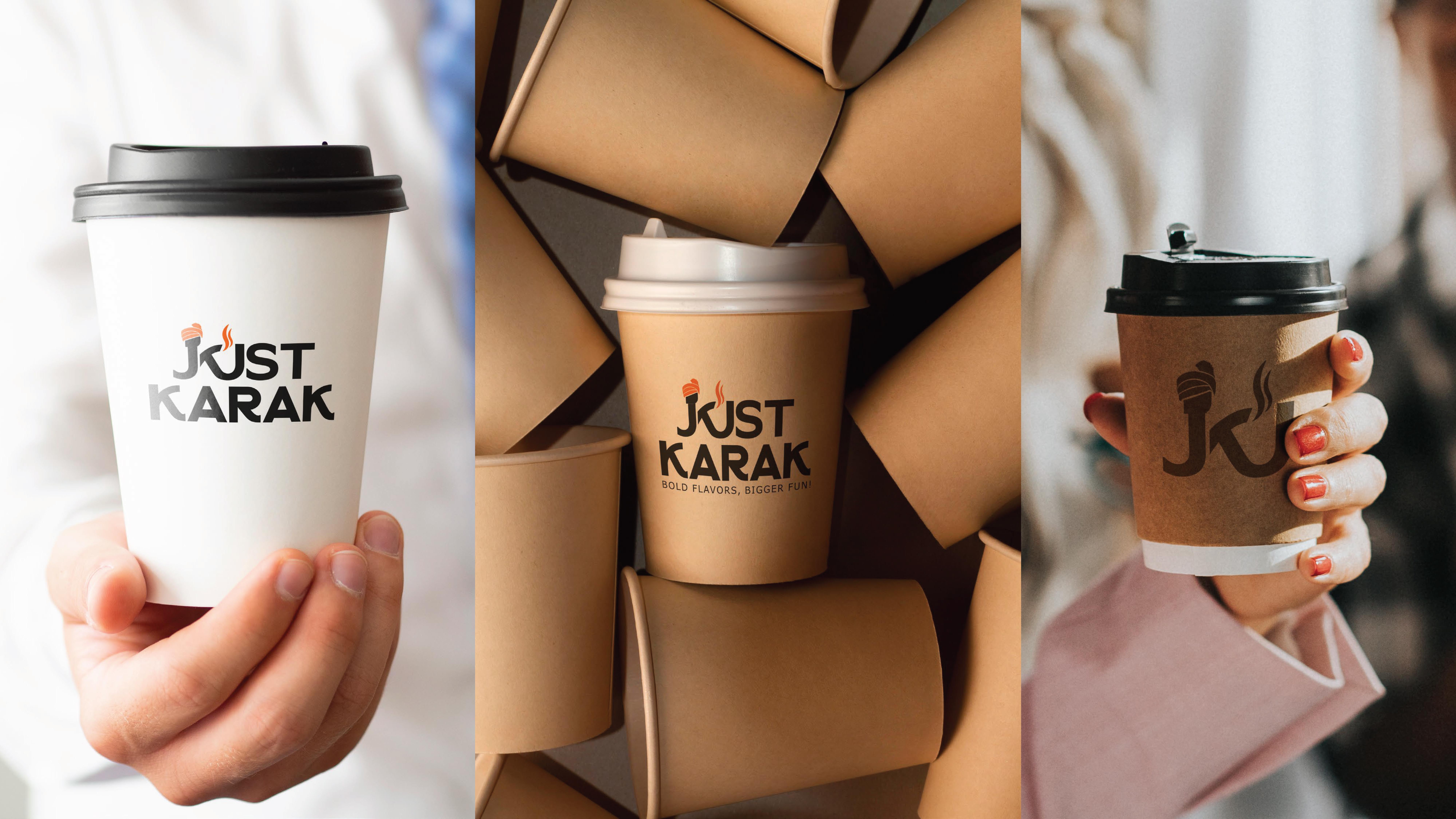 Just Karak Cafe Branding Identity