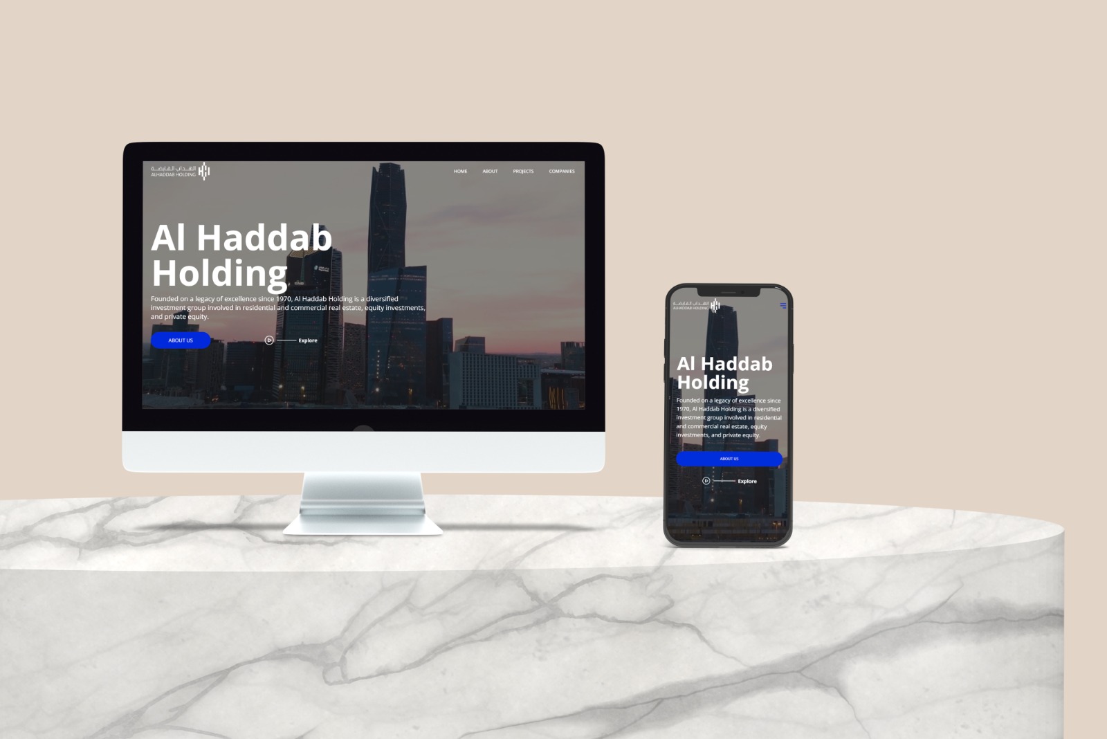 Al Haddab in KSA website design