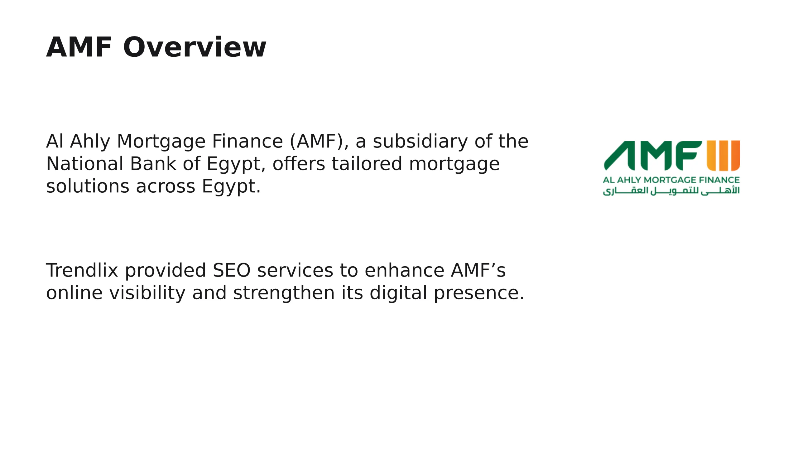 Al Ahly Mortgage Finance (AMF)