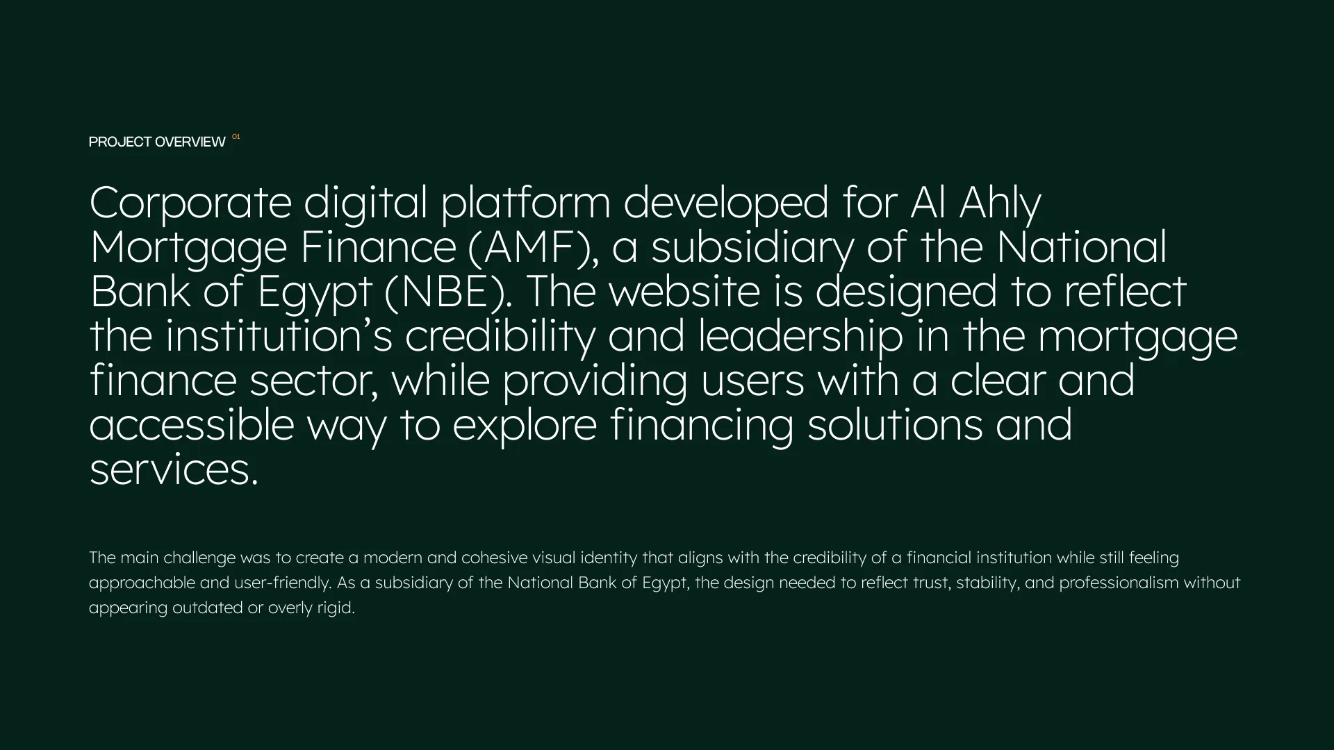 Al Ahly Mortgage Finance Website