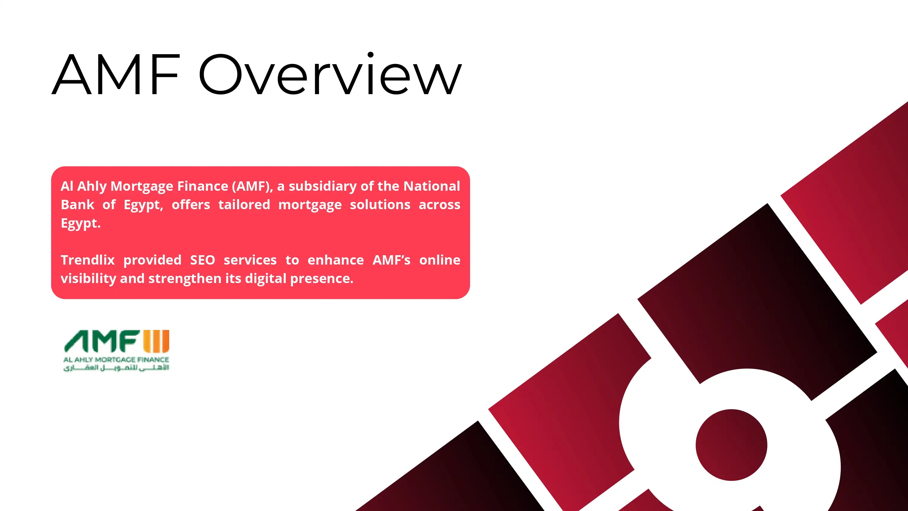 SEO Service for Al Ahly Mortgage Finance