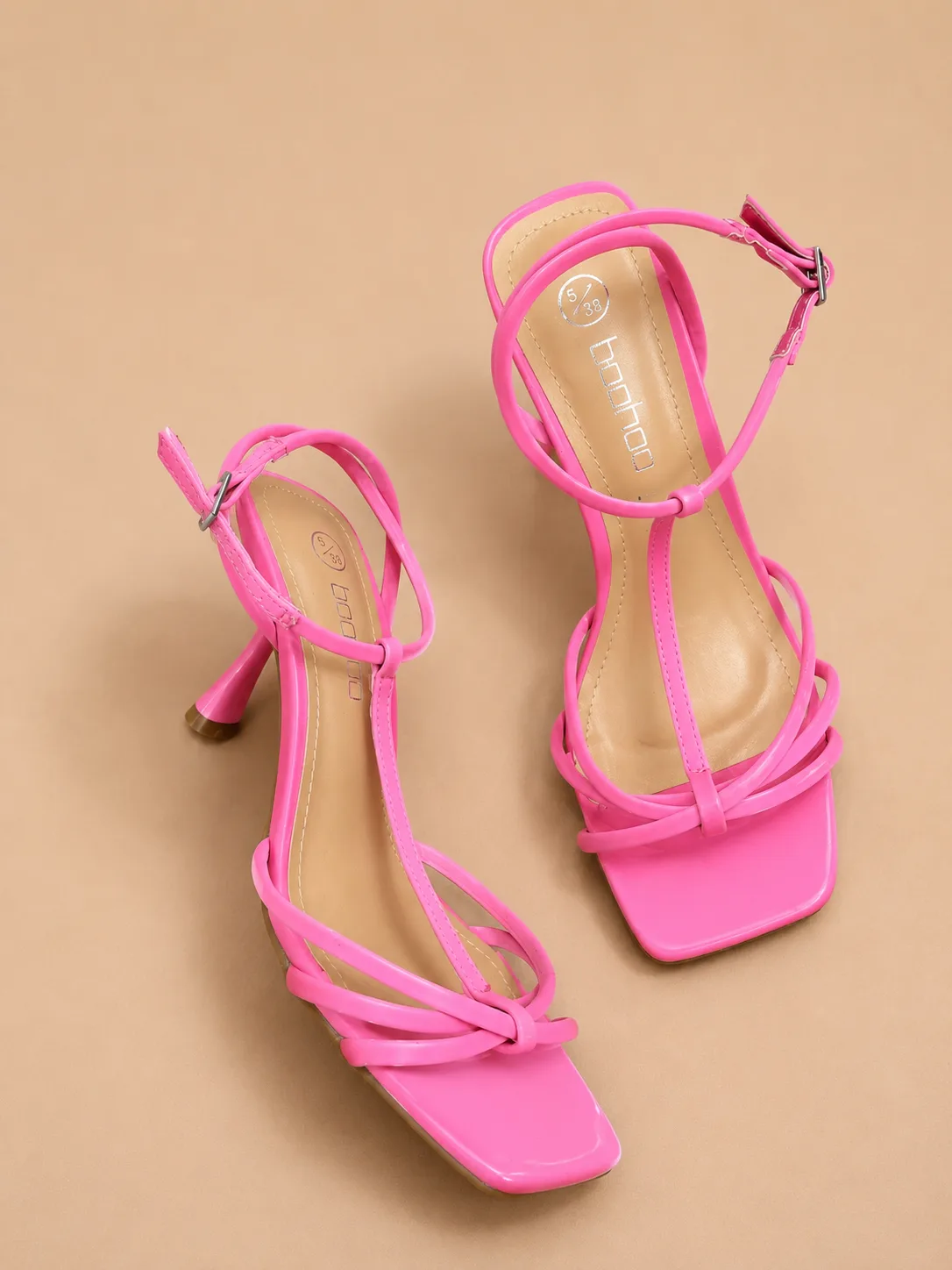sandales à Talon Rose Fuchsia