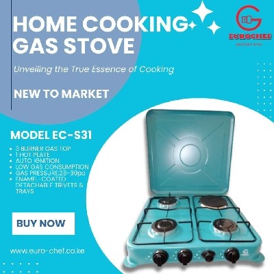 3 gas 1 electric table top 