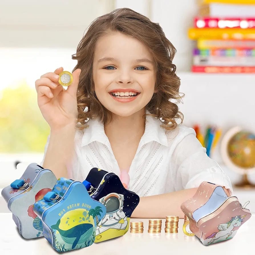 Star cartoon shaped piggy bank box