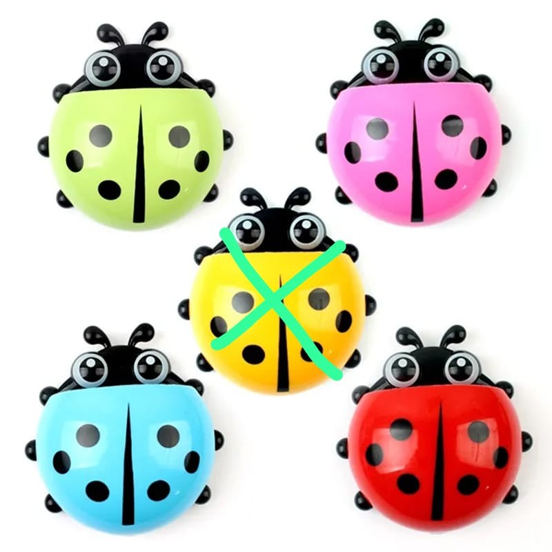 Ladybug Toothbrush Holder