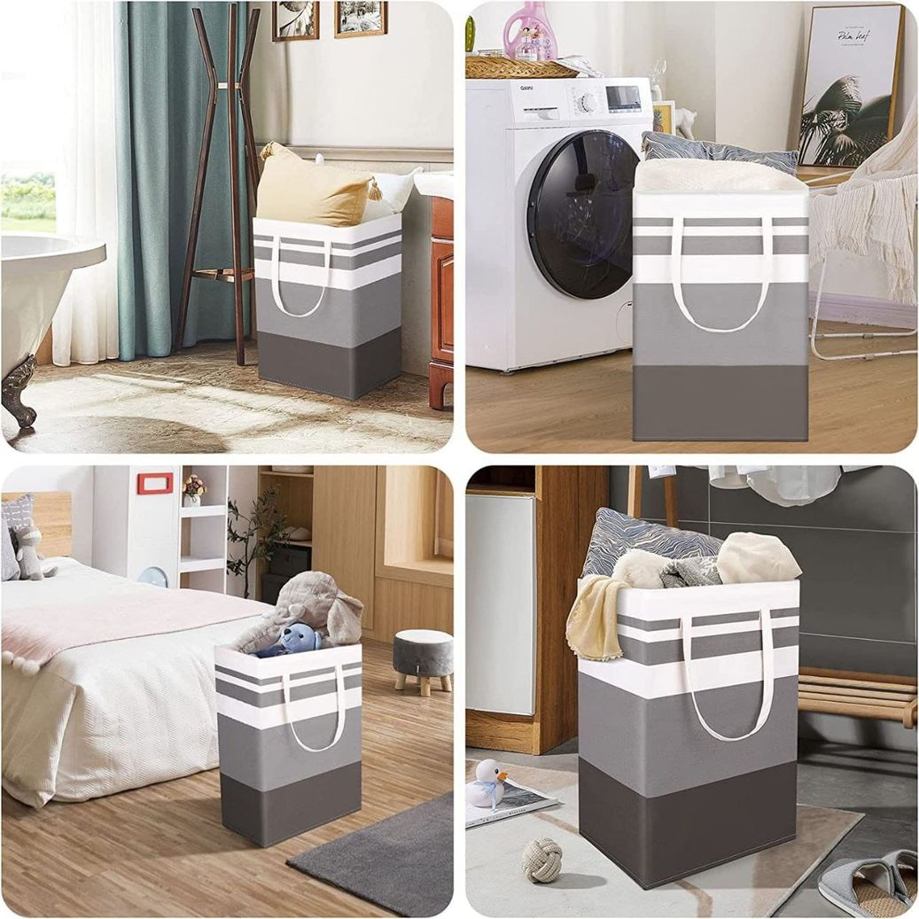 Foldable Canvas Laundry Basket 