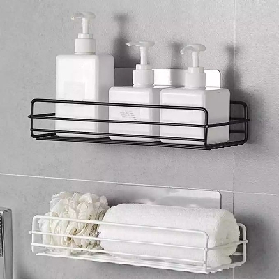 Rectangular Metallic Bathroom Organizer