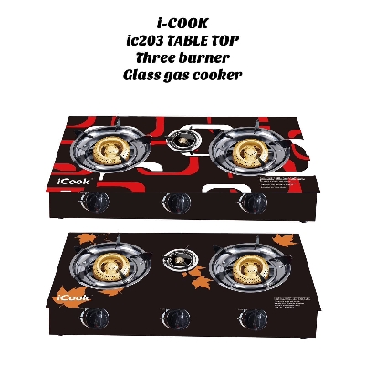 3 Burner Glass Top                                         