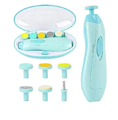 6 grinder AA battery powered baby to adult nail trimmer 