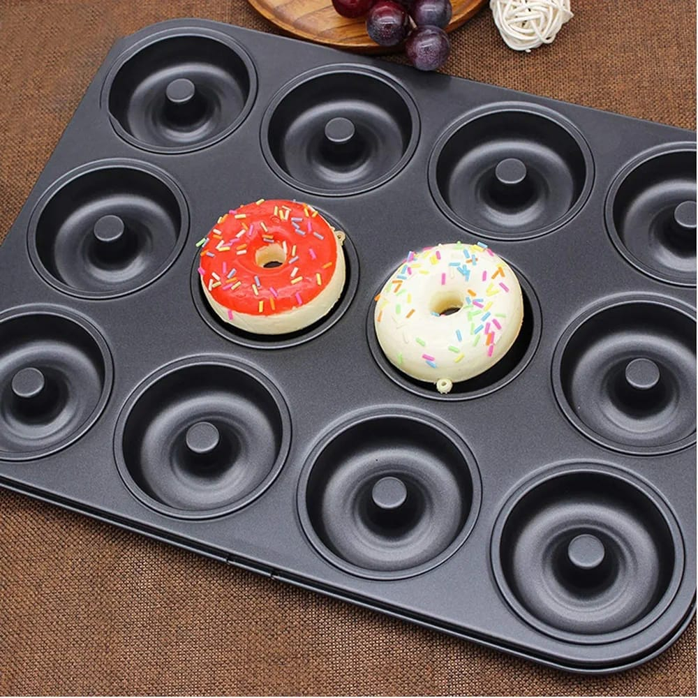 High Quality Nonstick 12 holes Donut Baking Tins