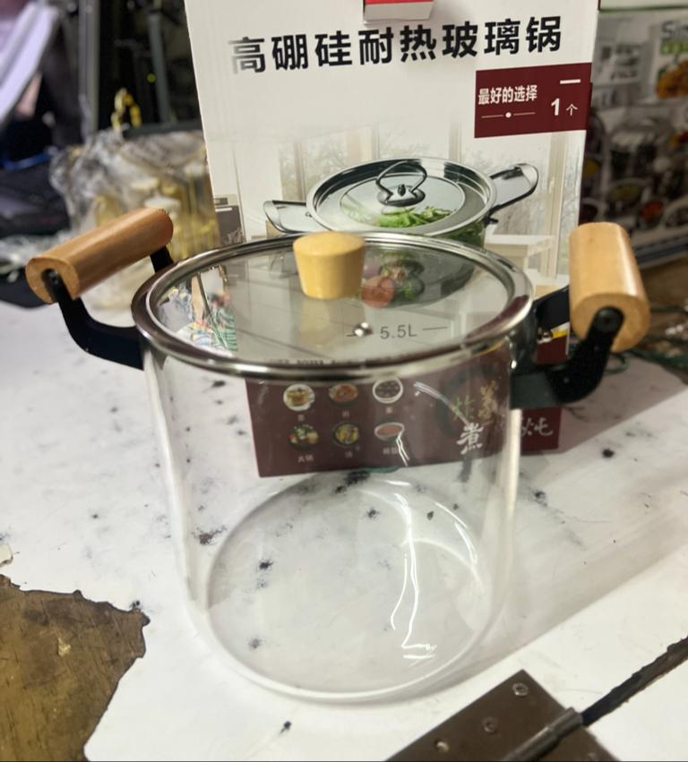 Glass Cooking Pot