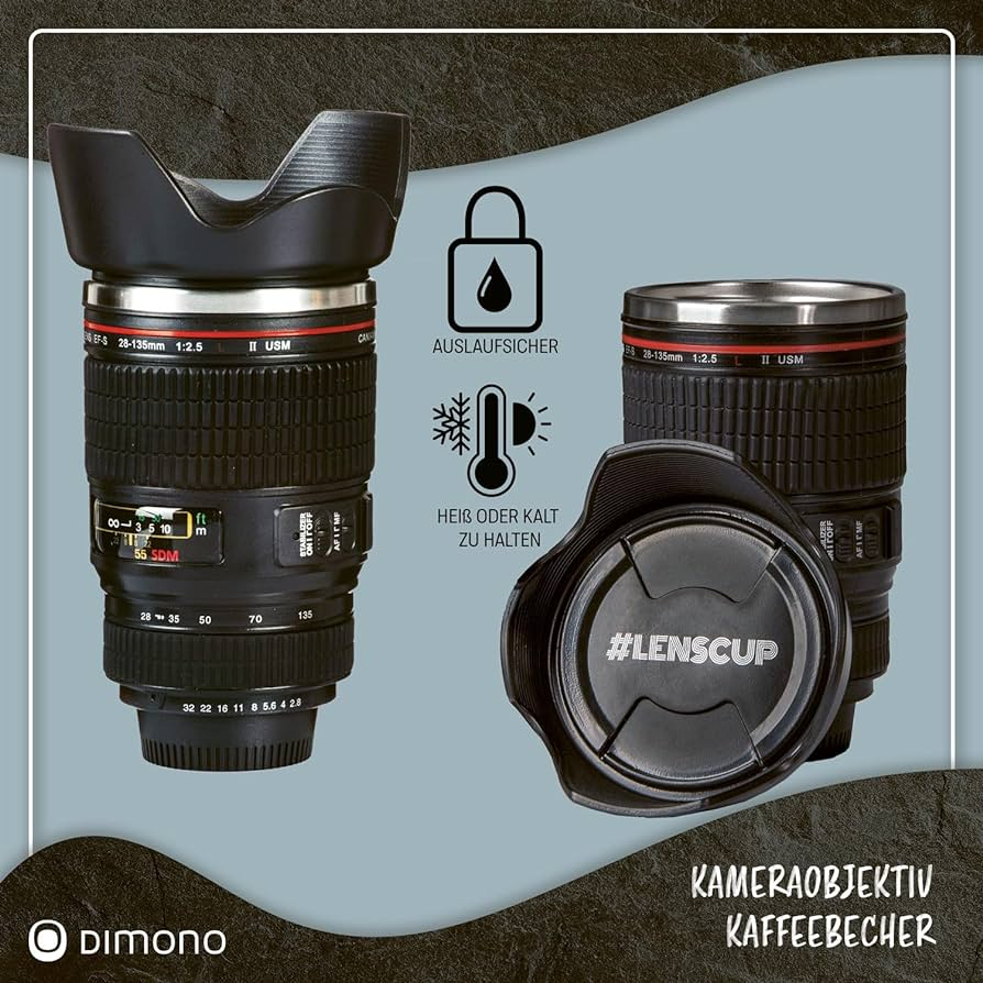 400ml Camera Lens Thermocup