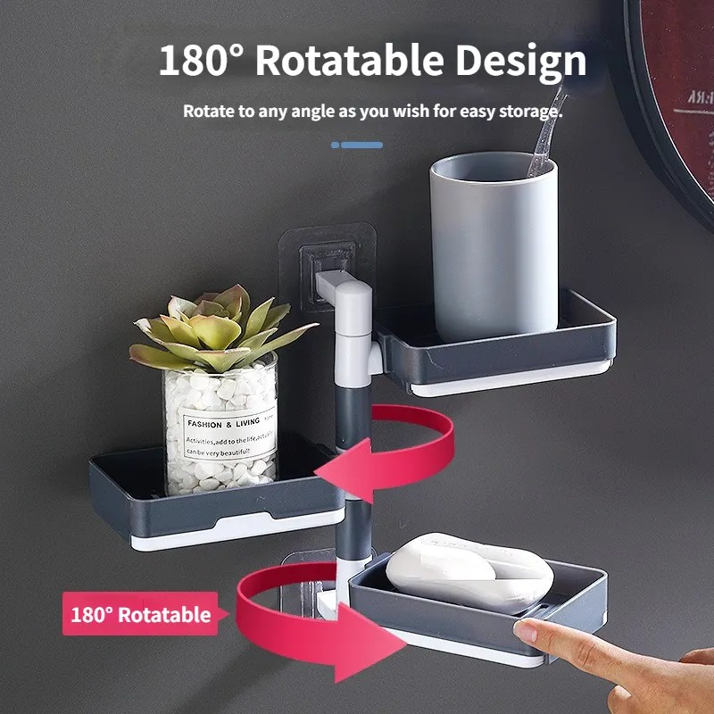  Rotating Drain Soap Holder 