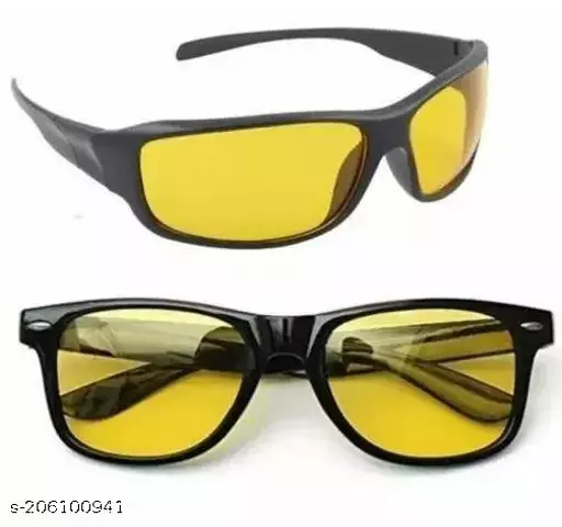 Dark & Coloured Anti Glare Night Vision Driver Goggles