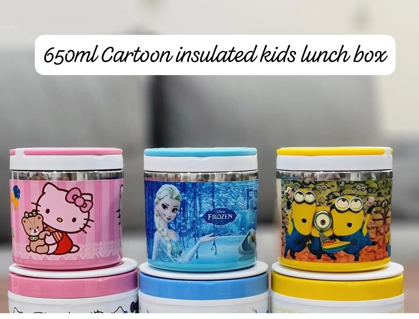  Cartoon- themed Kids Lunch Box