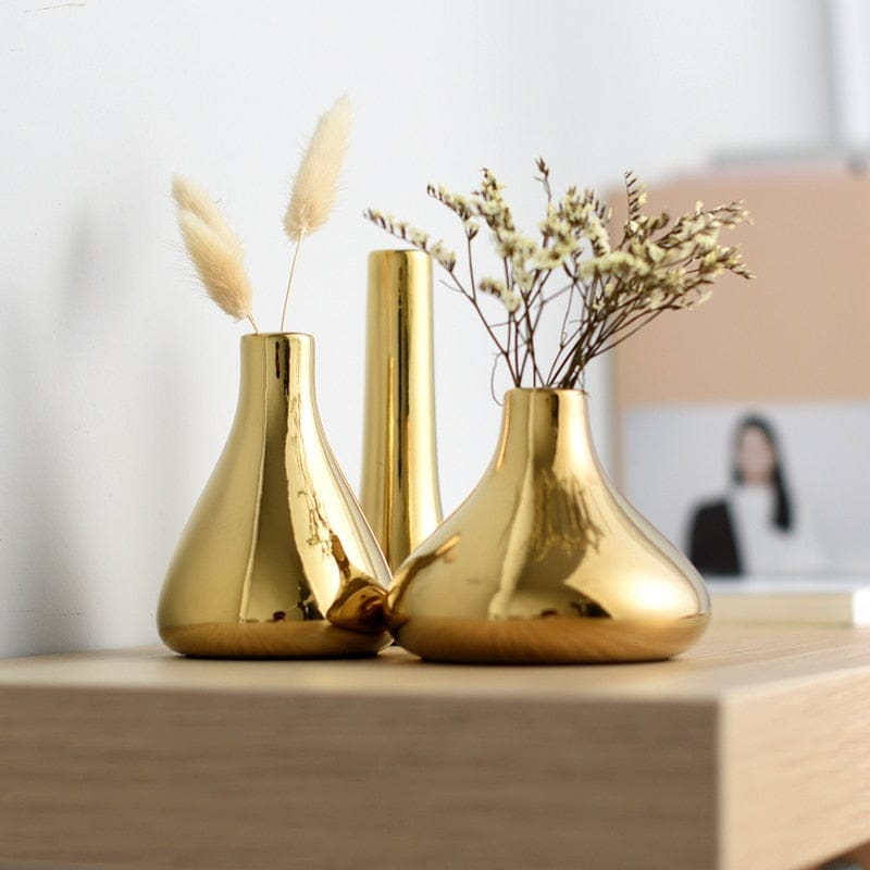 Nordic Luxury Gold  Vase set