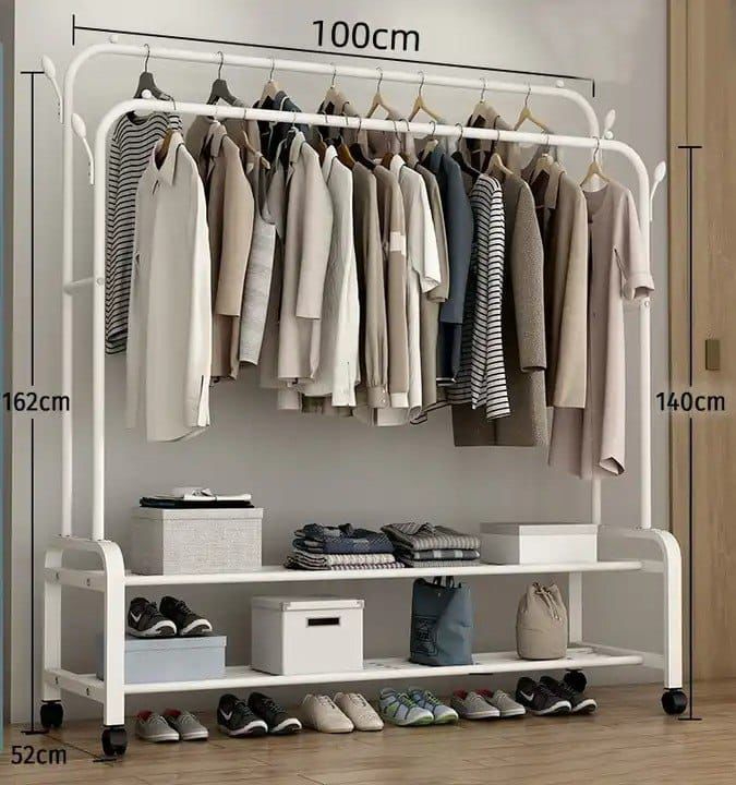 Double pole Clothing Rack 