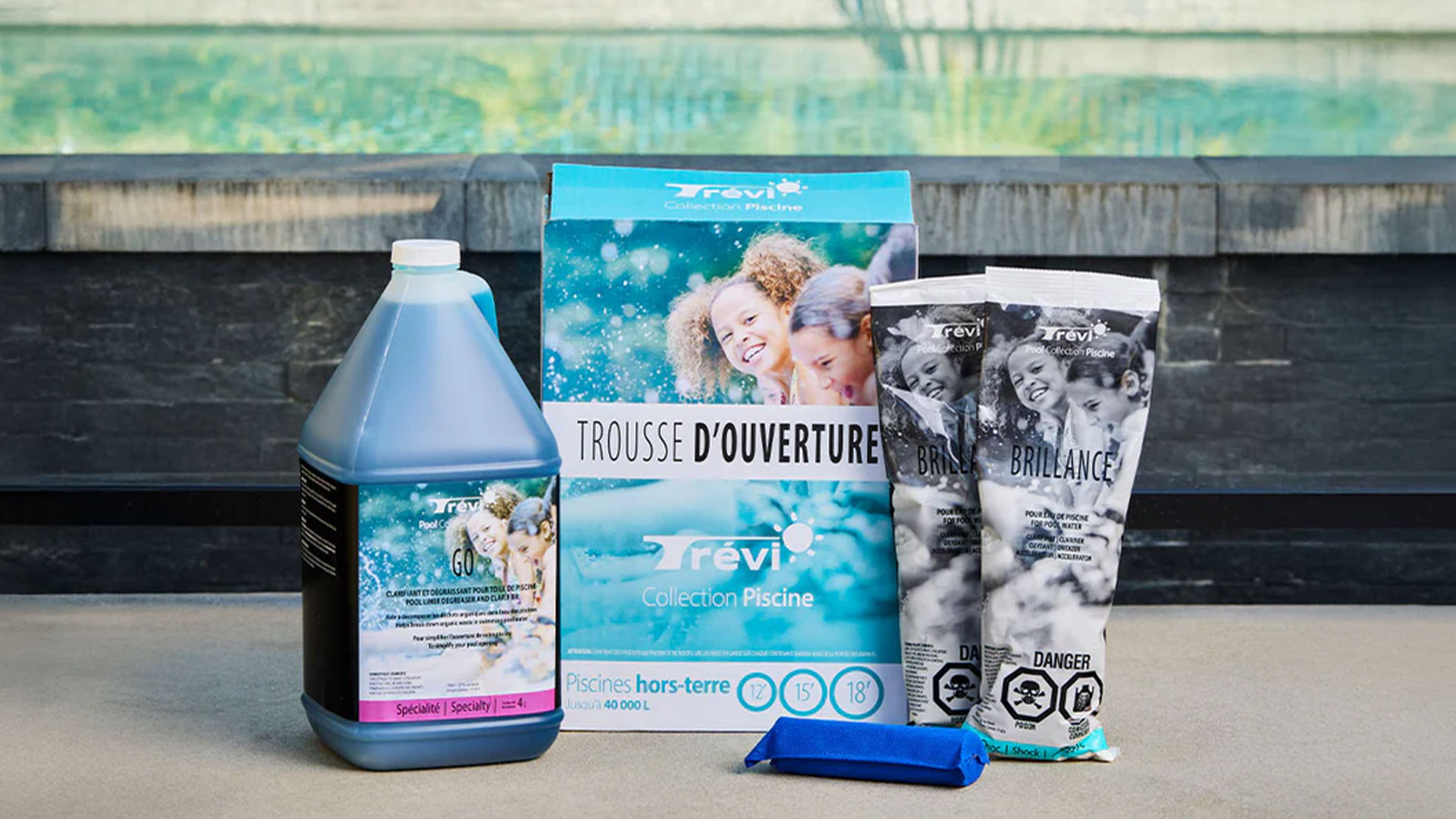 Trousse d'ouverture au chlore