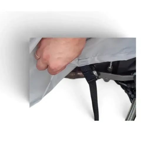 Prelată Motocicletă Carpassion Mărime XL (280×104×141 cm), cu Spațiu Portbagaj