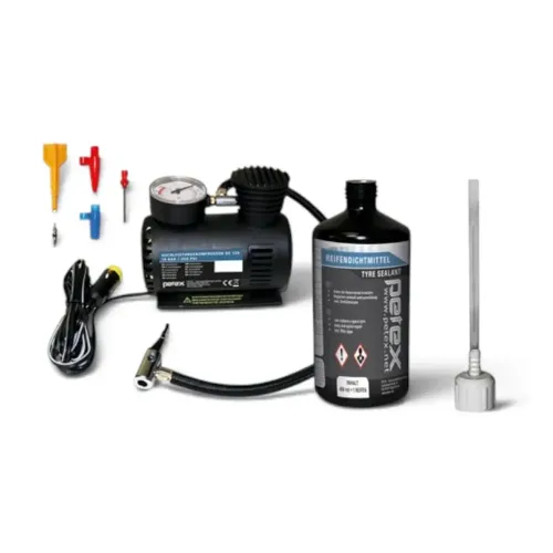 Kit Reparare Pană Petex — Compresor 12V + Soluție de Etanșare