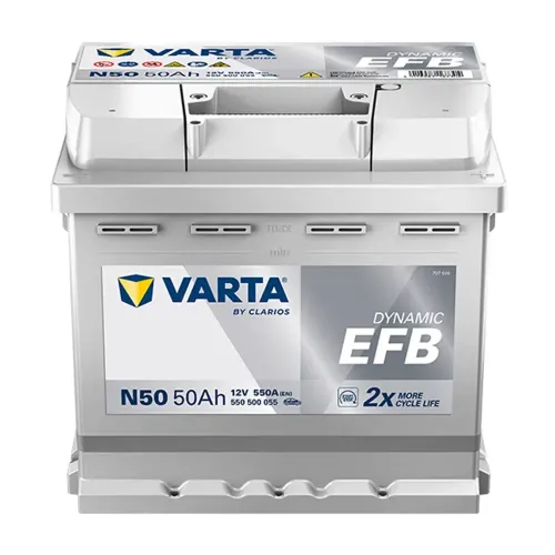 Acumulator Start-Stop EFB 50 Ah Varta 550 A Pornire Automotive