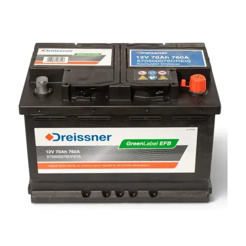 Acumulator Start-Stop EFB 70 Ah Dreissner 760 A Pornire Greenlabel
