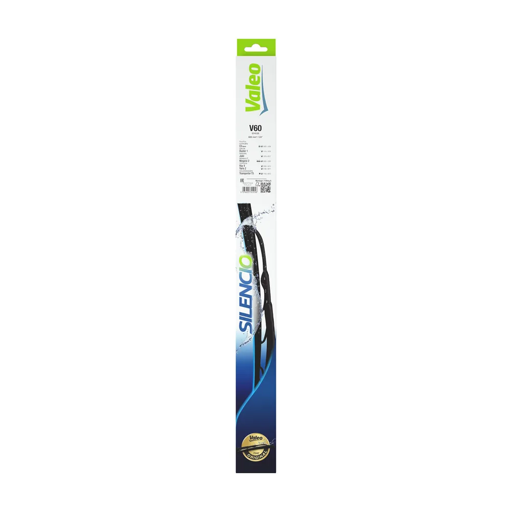 Ștergător Parbriz Valeo Silencio 600 mm, Cadru Metalic