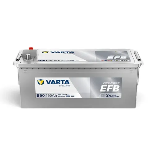 Acumulator cu Borne Inverse Start-Stop EFB 190 Ah Varta 1050 A Pornire Heavy Duty