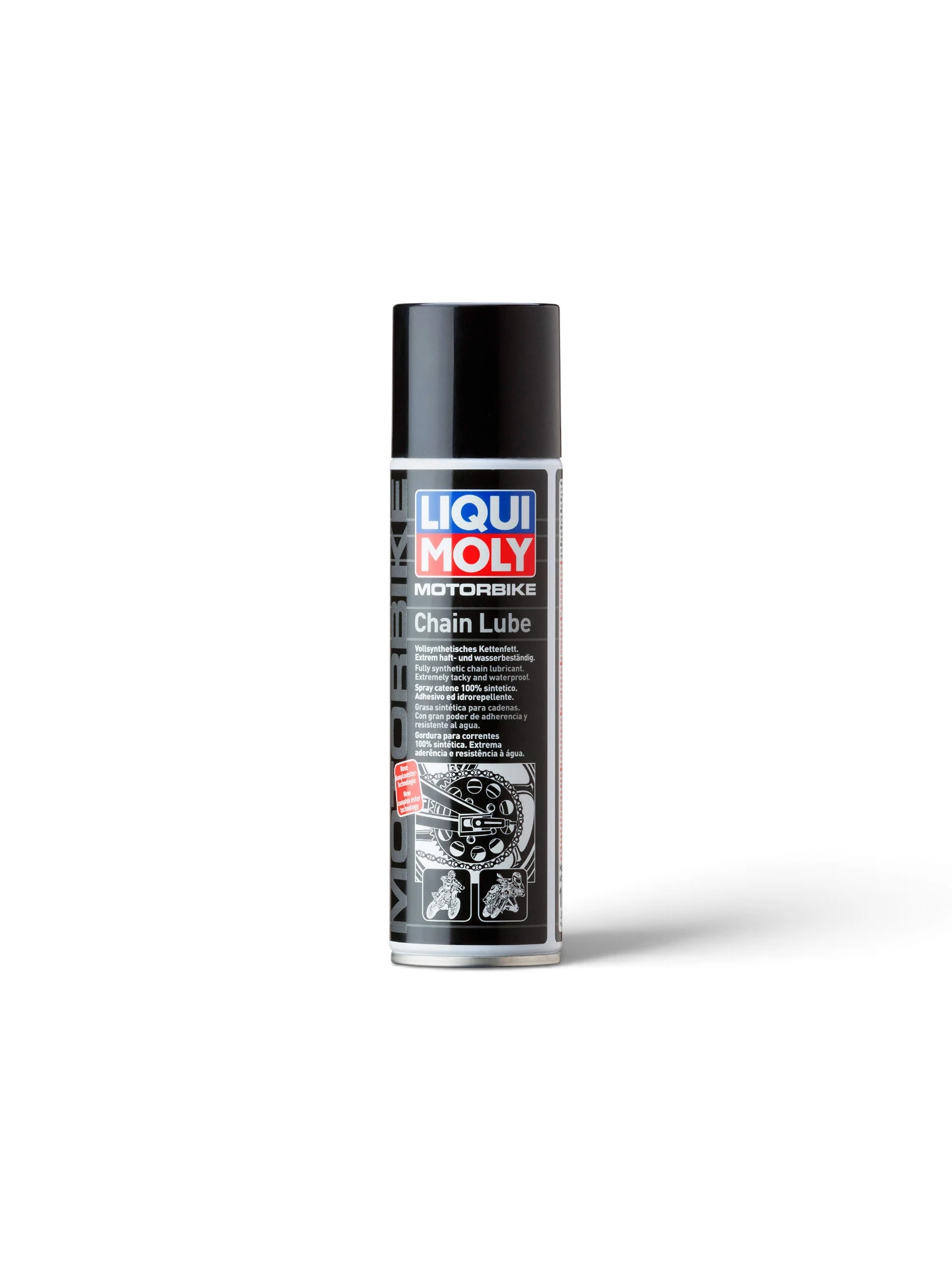 Spray Lant Liqui Moly, 200 Ml Unsoare De Lanţ Complet Sintetică,rezistentă La Apa.potrivit Atât Pentru Condusul Pe Șosea Cât
