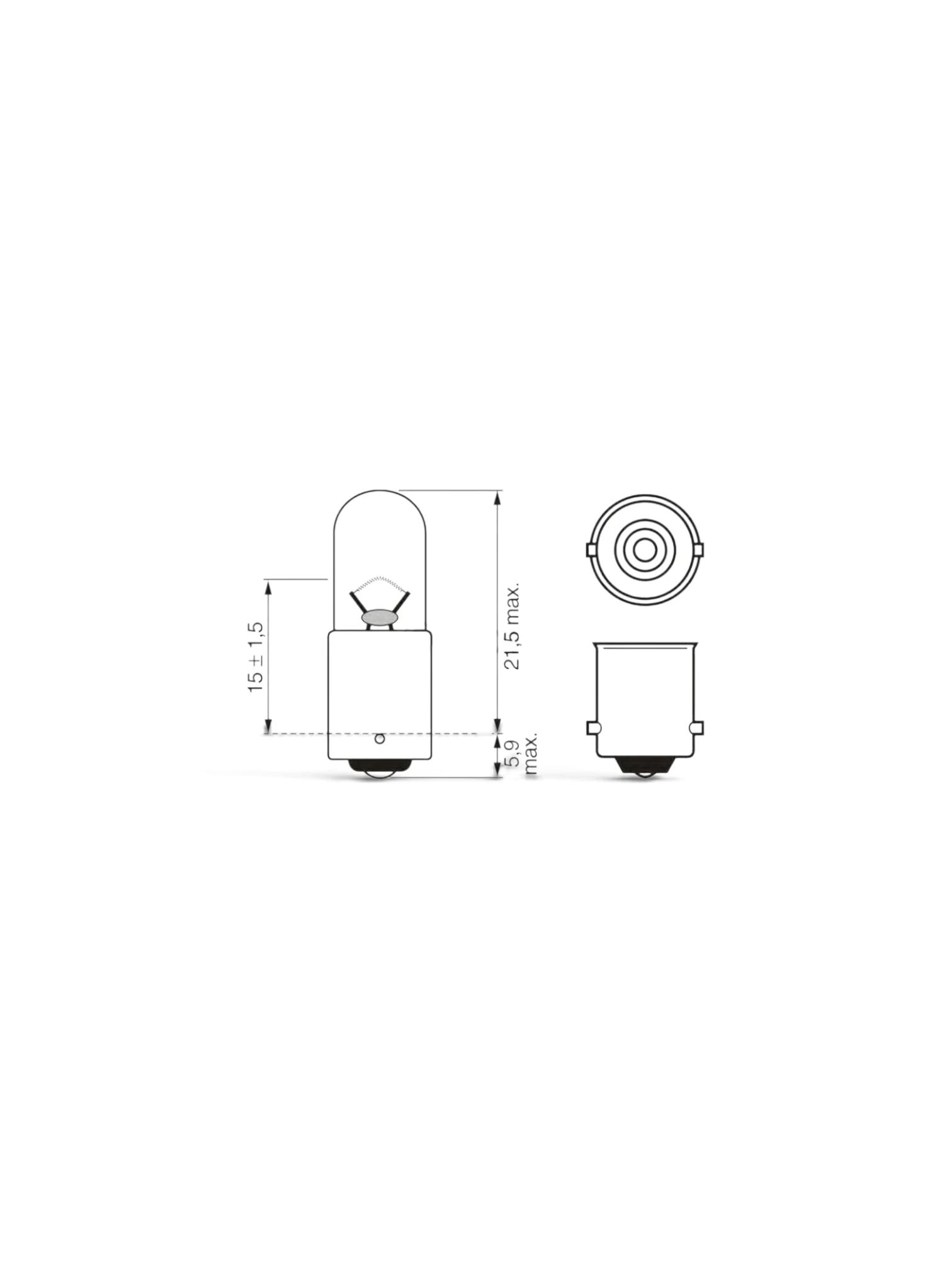 Bec T4W Halogen Bosch 24V 4W