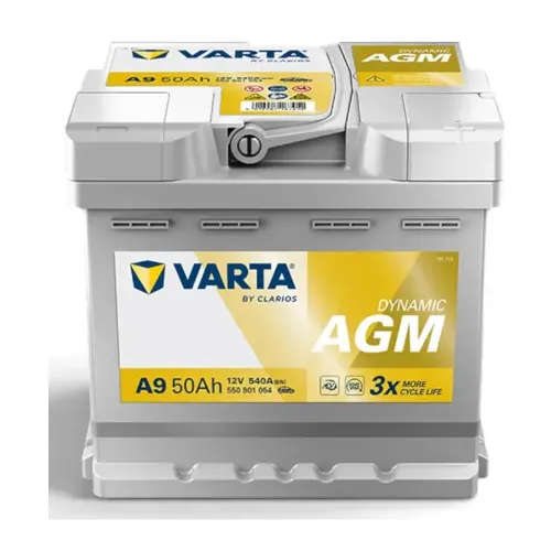 Acumulator Start-Stop AGM 50 Ah Varta 540 A Pornire Dynamic