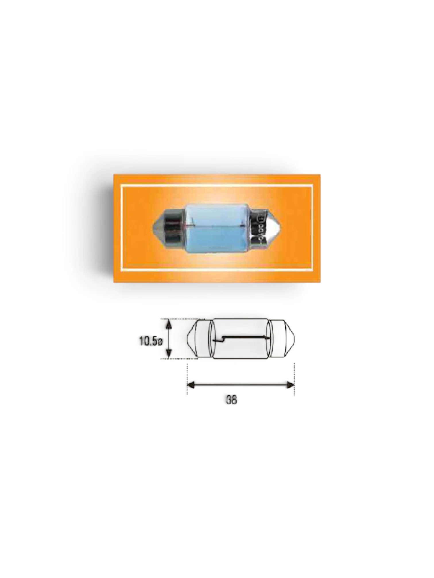 Bec C5W Halogen Magneti-marelli Lampa Nr 38mm x10 5 Mm 12V 5W