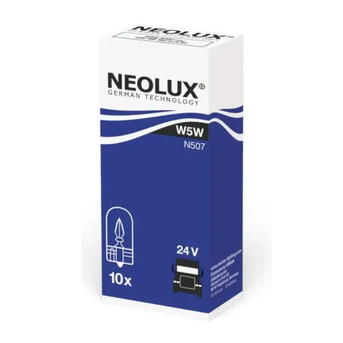 Bec W5W Halogen Neolux W2 1X9 5d 24V 5W