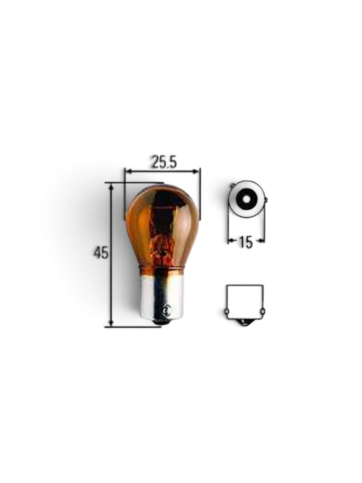 Bec PY21W Halogen Magneti-marelli Semnalizare Culoare Galben Soclu: BAU15s Putere: Tensiune: 12V 21W