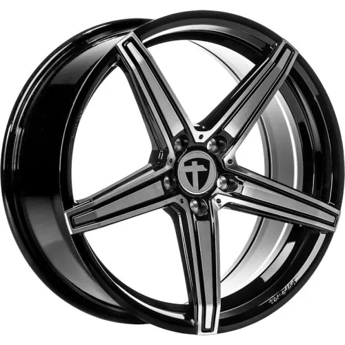 Jantă aliaj R19 negru față șlefuită Tomason TN20 — 5×112