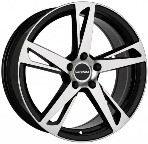 Jantă aliaj R17 negru față șlefuită Carmani 16 Anton — 5×120