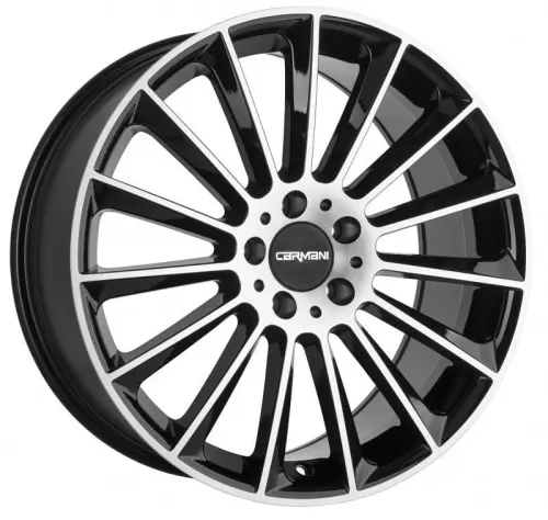 Jantă aliaj R18 negru față șlefuită Carmani 17 Fritz — 5×120, ET35