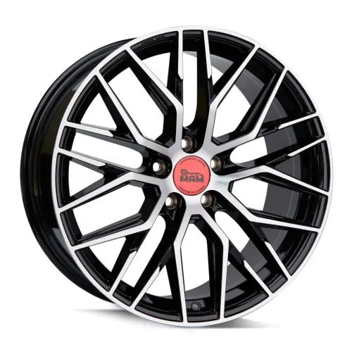 Jantă aliaj R19 negru față șlefuită MAM RS4 — 5×112, ET45