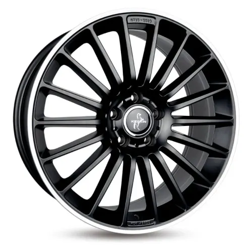 Jantă aliaj R18 negru față șlefuită Keskin Tuning KT15 — 5×112, ET45