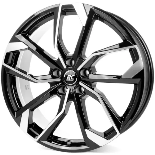 Jantă aliaj R16 negru lucios șlefuit RC Design RC34 — 5×112