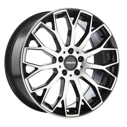 Jantă aliaj R19 negru față șlefuită Carmani 22 Franz — 5×112, ET38