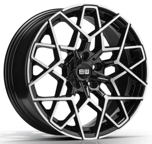 Jantă aliaj R19 negru față șlefuită Elite Wheels Performance — 5×112