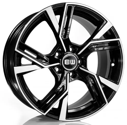 Jantă aliaj R19 negru față șlefuită Elite Wheels Thoth — 5×112, ET32